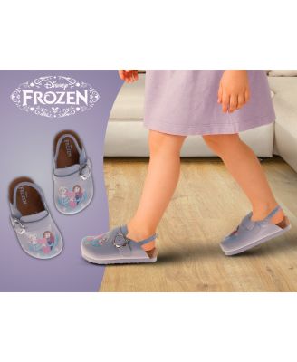 Big Girls Frozen Anna and Elsa Clogs Slip On, Cork Clogs, and Mule Sandals (Toddler 6-10/ 11-12)