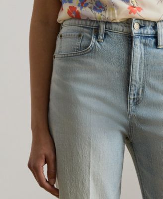 Women's High-Rise Straight Ankle Jeans