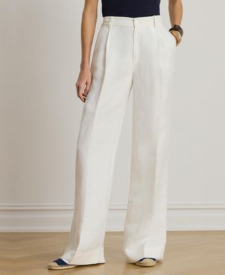 Women's Twill Wide-Leg Pants