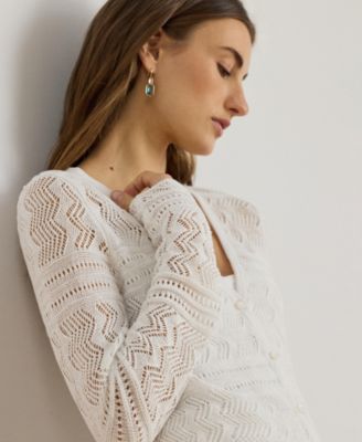 Women's Long-Sleeve V-Neck Cardigan