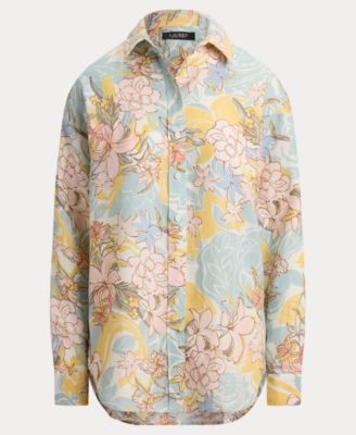 Women's Floral Long-Sleeve Shirt