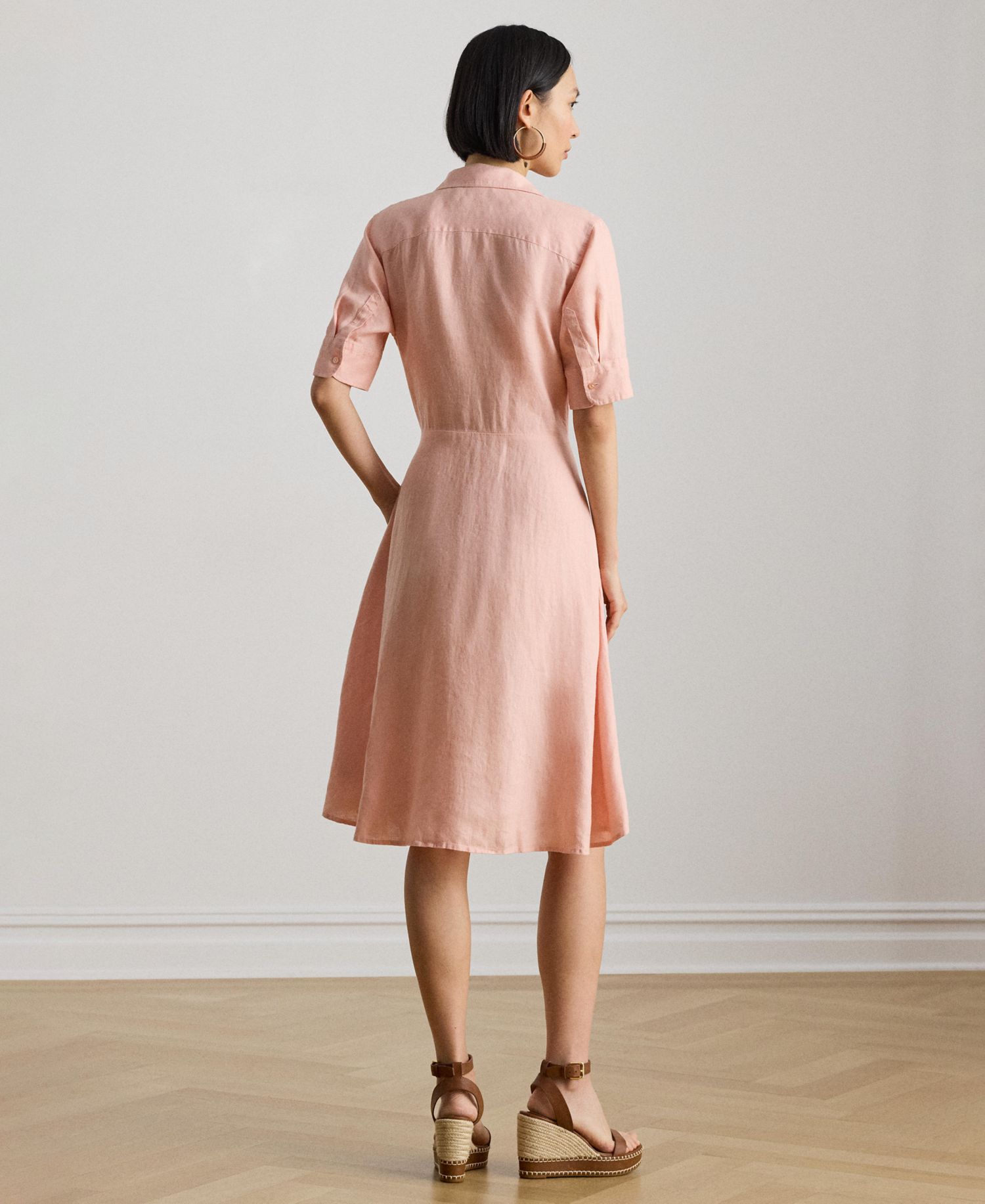 100% Linen Shirt Dress