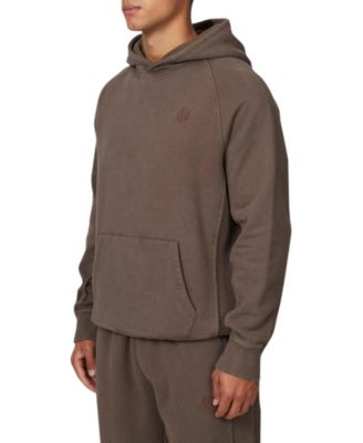Men's Ribbed Emblem Pullover Hoodie