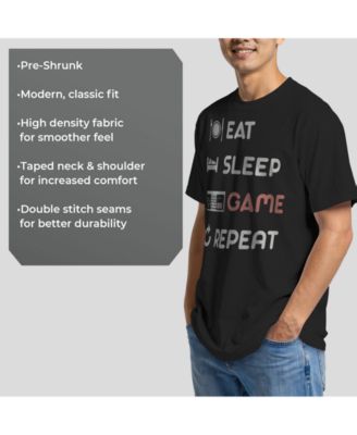 Nintendo Men's NES Eat Sleep Game Repeat Short Sleeve T-Shirt