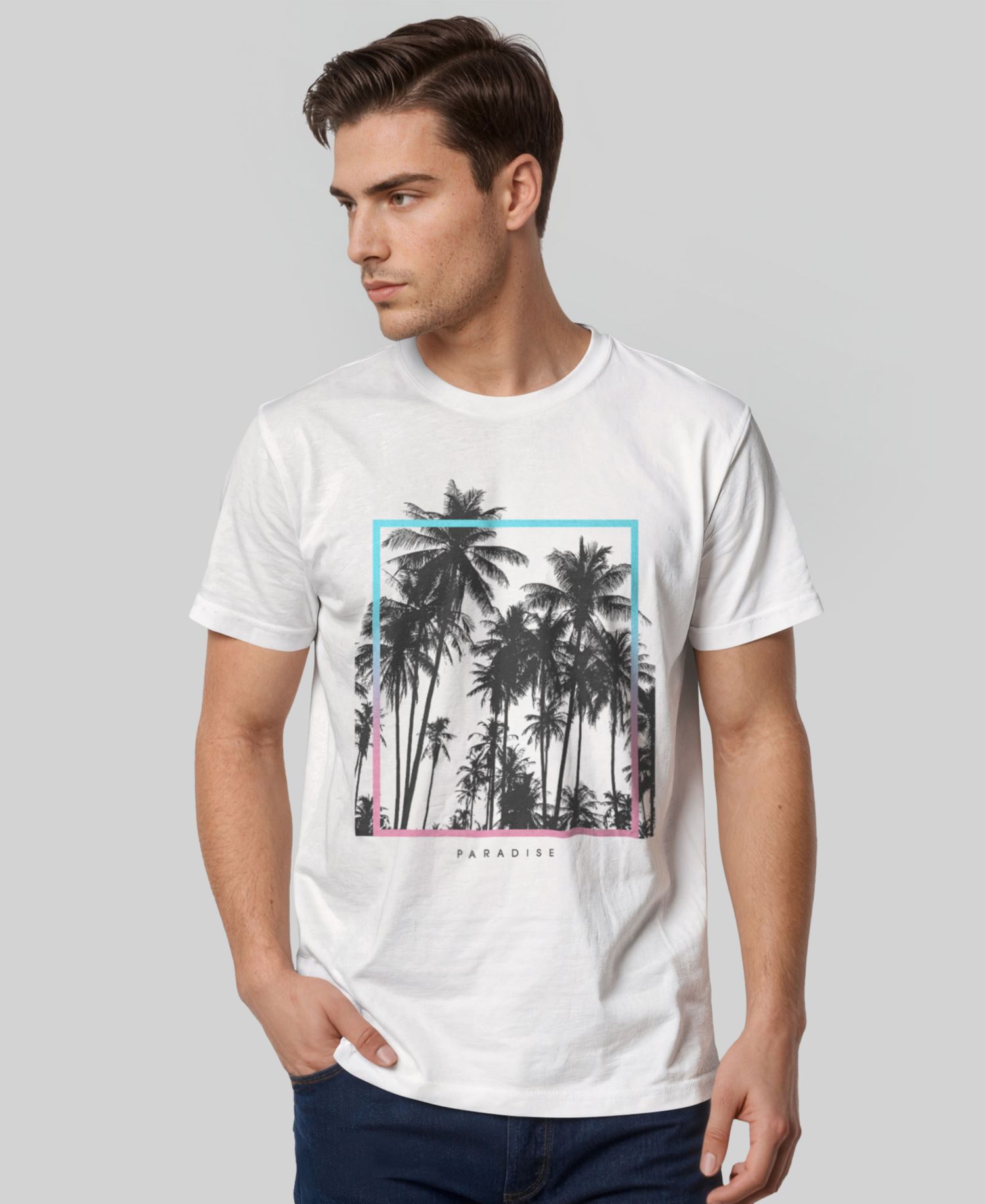 Men's Paradise Palms Short-Sleeve Crew T-shirt