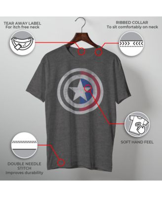 Men's Captain Half Shield Short Sleeve T-shirt