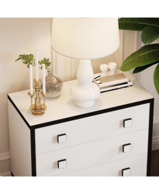 3-Drawer Bedroom Dresser , Modern Chest, Nightstand
