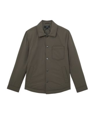 Men's Quilted Press-Stud Overshirt