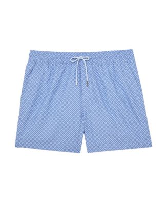 Men's Geometric-Print Swim Shorts