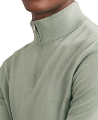 Men's Merino Wool Half-Zip Jumper Sweater