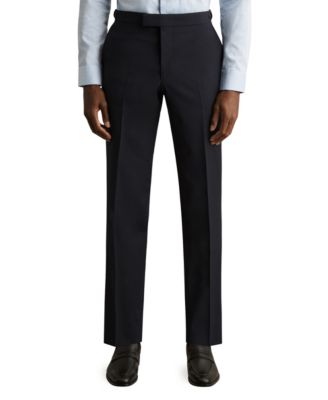 Men's Wool-Blend Tailored-Fit Suit Pants