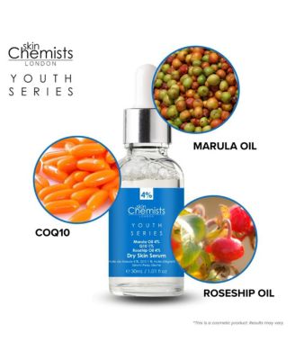 Anti-Aging Dry Skin Serum Marula Oil 4%, Q10 1%, Rosehip Oil 4% 30ml