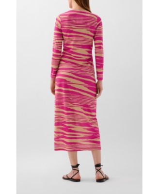 Women's Zebra Lurex Jersey Dress