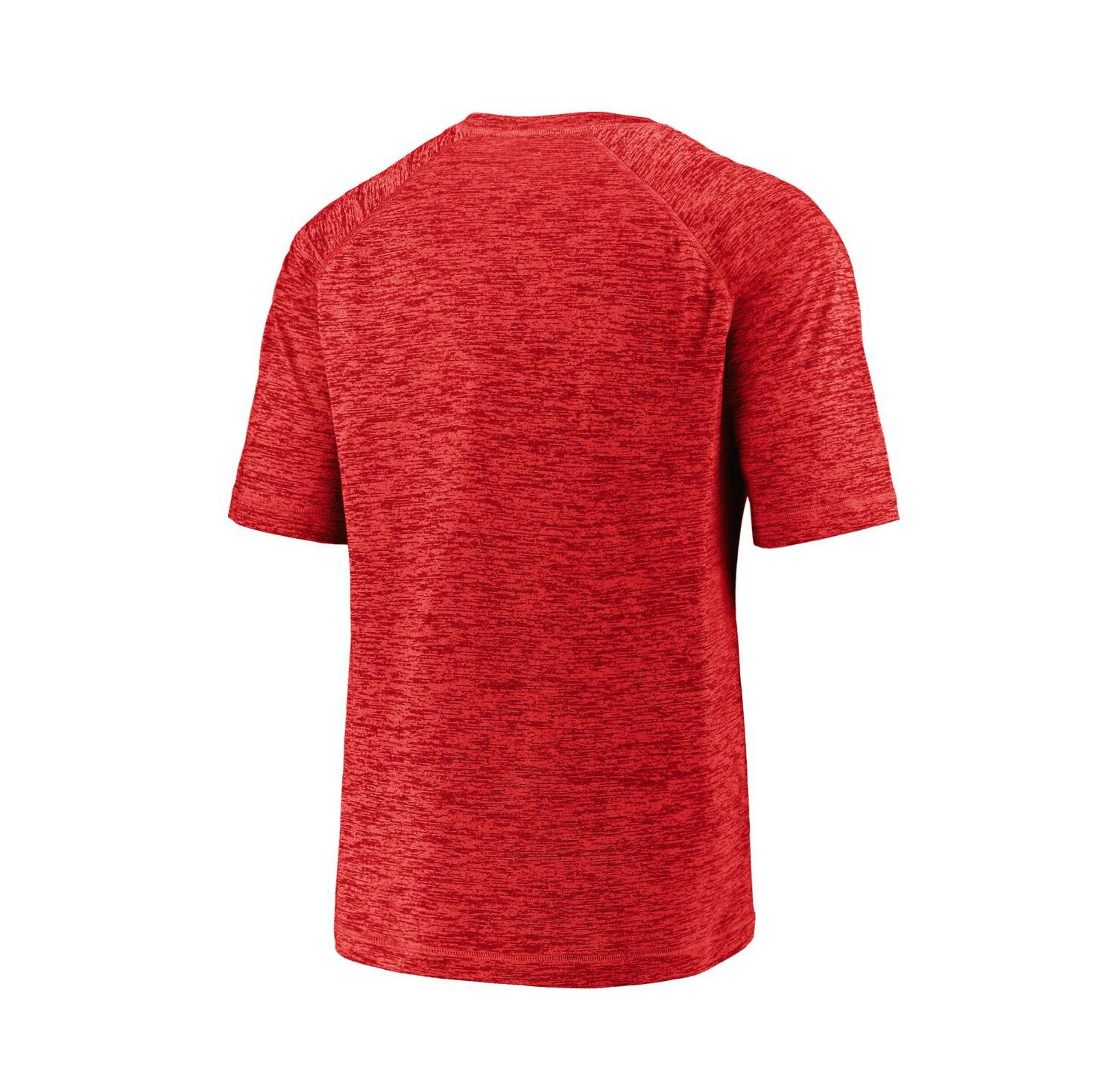 Men's Red Philadelphia Phillies Line Up Primary Threat Striated T-Shirt