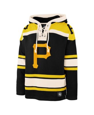 Men's Black Pittsburgh Pirates Superior Lacer Pullover Hoodie