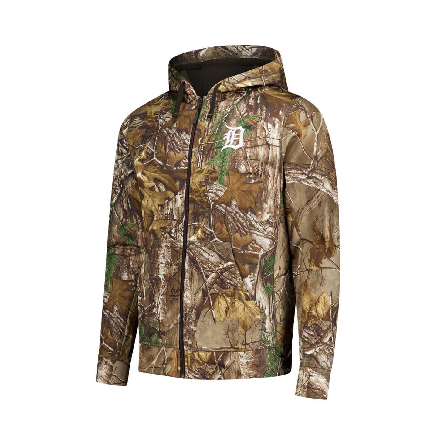 Мужское худи Dunbrooke Camo Detroit Tigers Trophy Realtree Full-Zip — фото 2