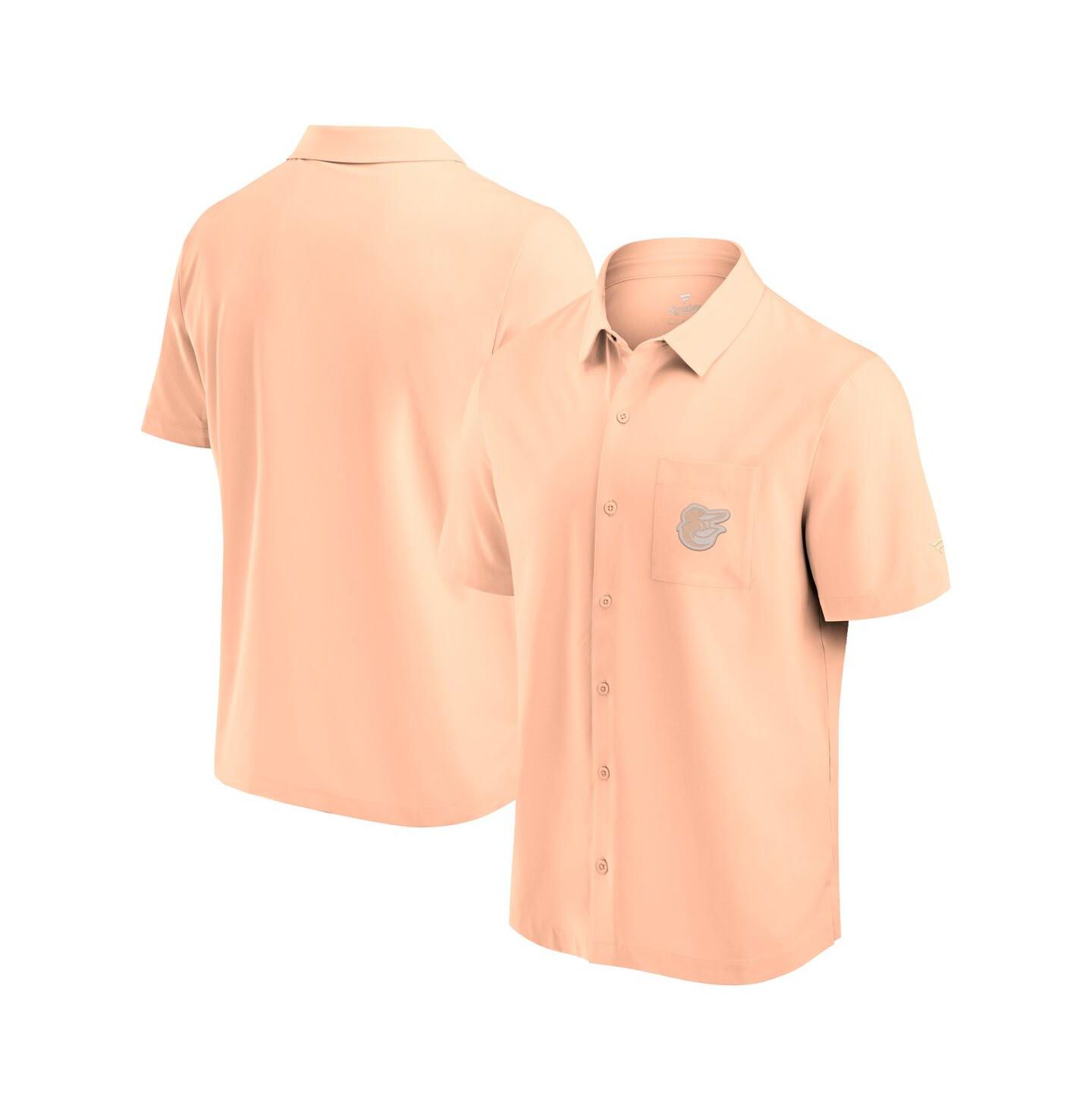 Мужская рубашка Fanatics Light Pink Baltimore Orioles Front Office Button-Up — фото 1