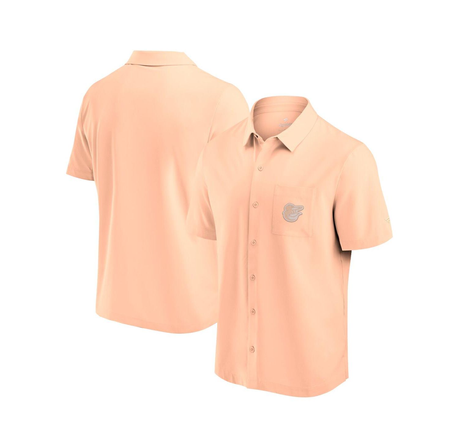 Men's Light Pink Baltimore Orioles Front Office Button-Up Shirt