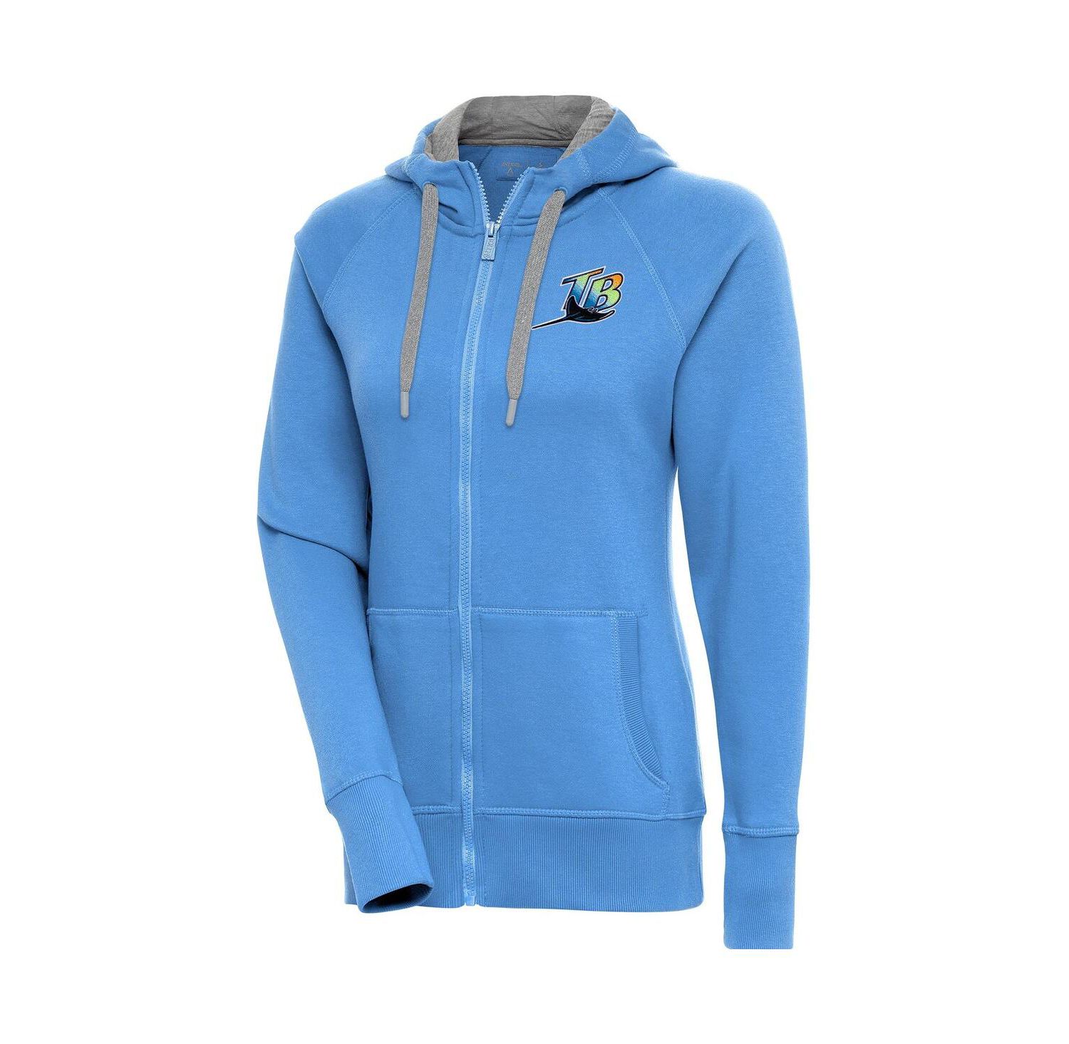 Women's Powder Blue Tampa Bay Rays Cooperstown Victory Full-Zip Hoodie