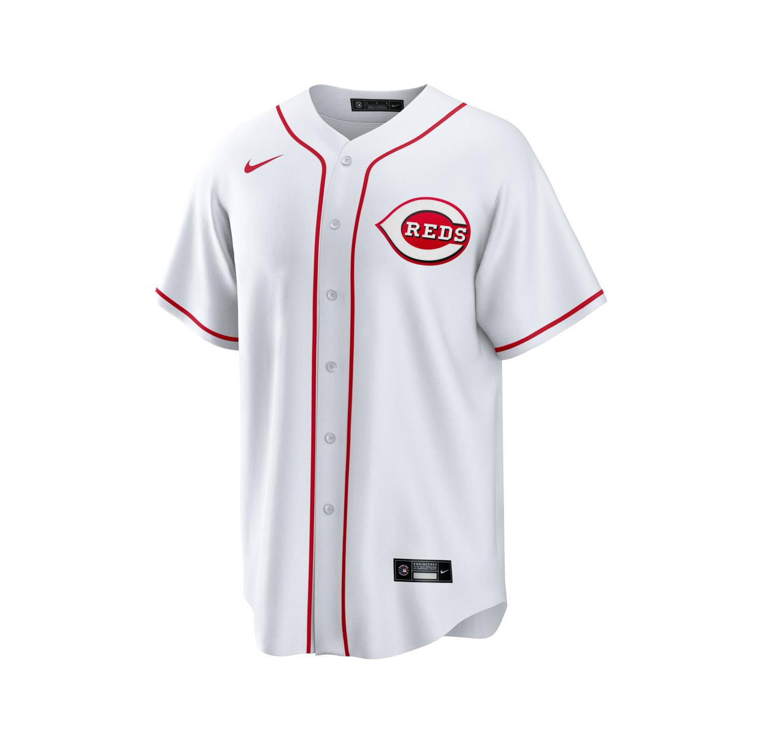 Men's White Cincinnati Reds Home Big & Tall Replica Jersey