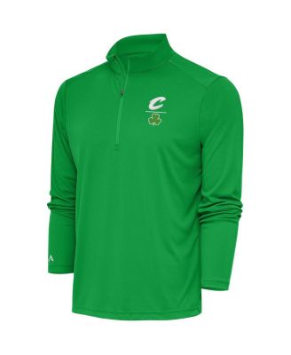 Men's Kelly Green Cleveland Cavaliers Shamrock Tribute Quarter-Zip
