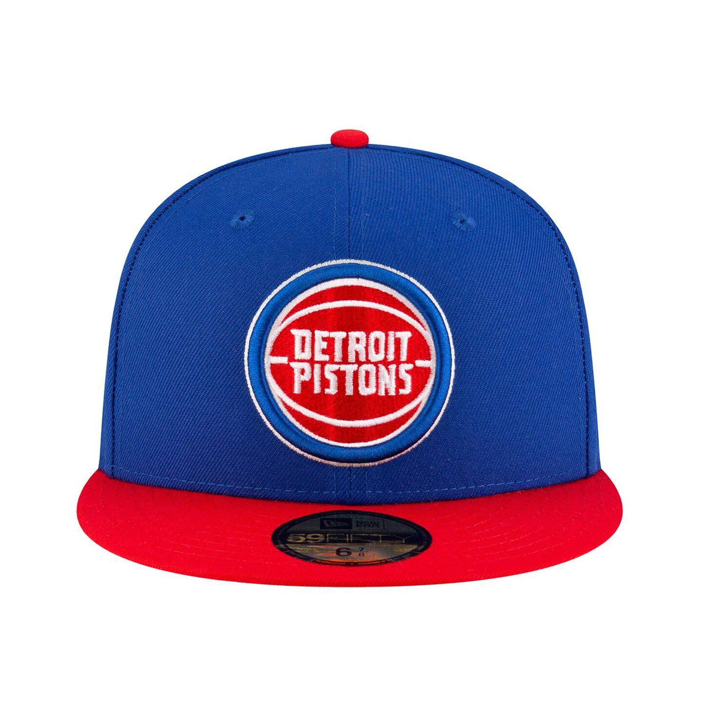 Мужская кепка New Era Blue Detroit Pistons Two-Tone 59FIFTY Fitted Hat — фото 2