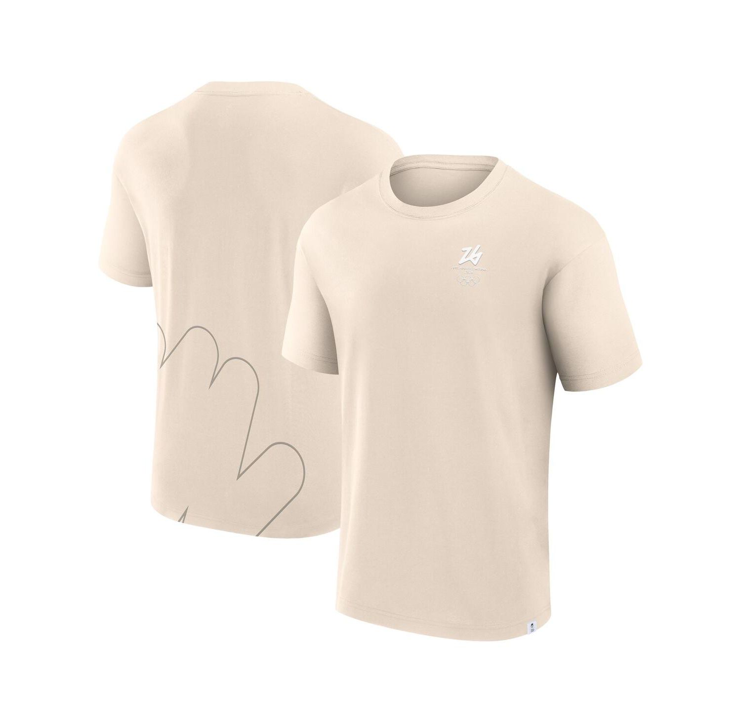 Men's Cream Milano Cortina 2026 Winter Olympics Fashion T-Shirt
