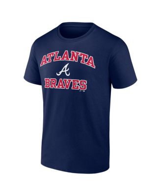 Men's Navy Atlanta Braves Heart and Soul T-Shirt