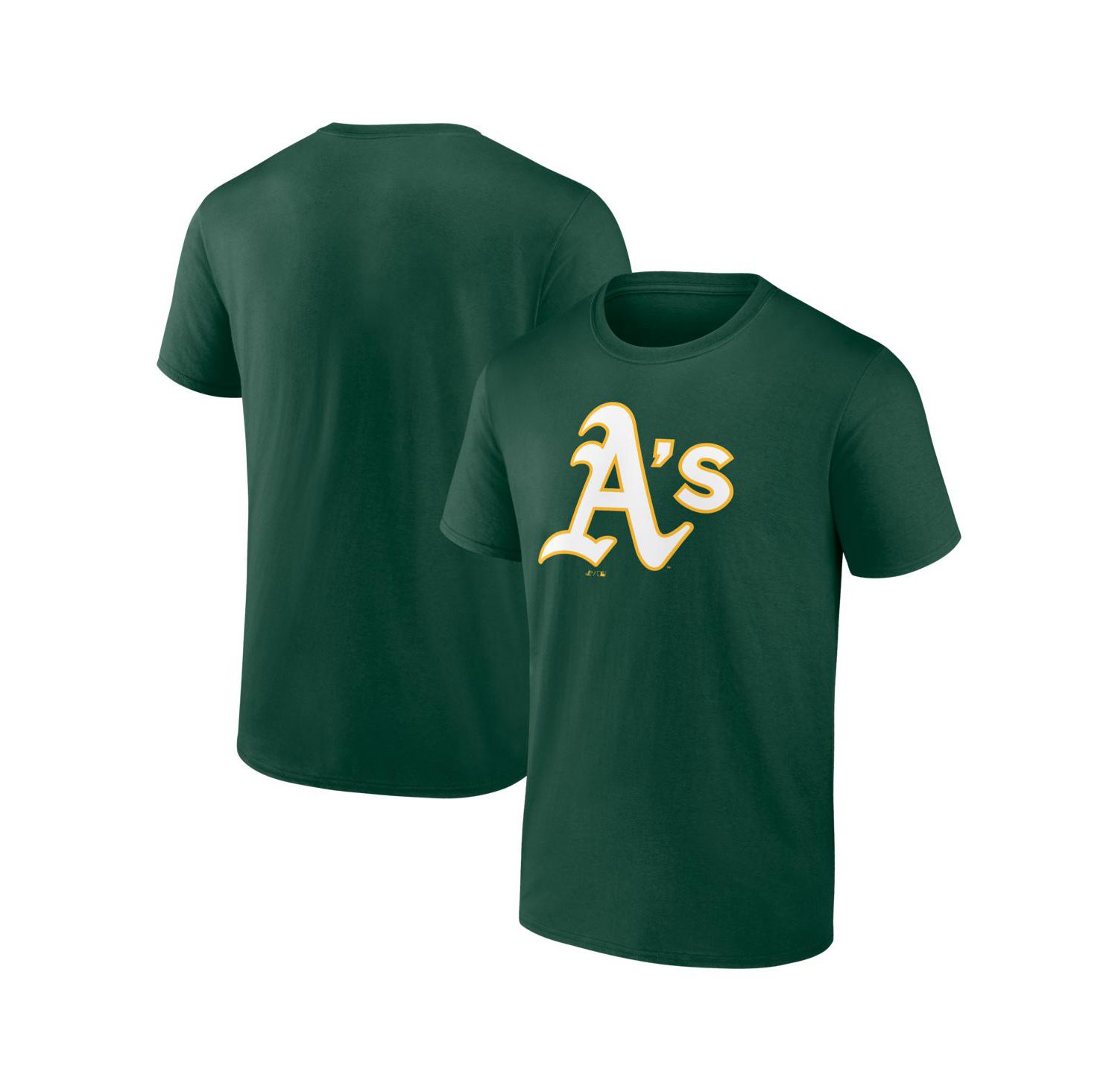 Men's Green Athletics Logo T-Shirt