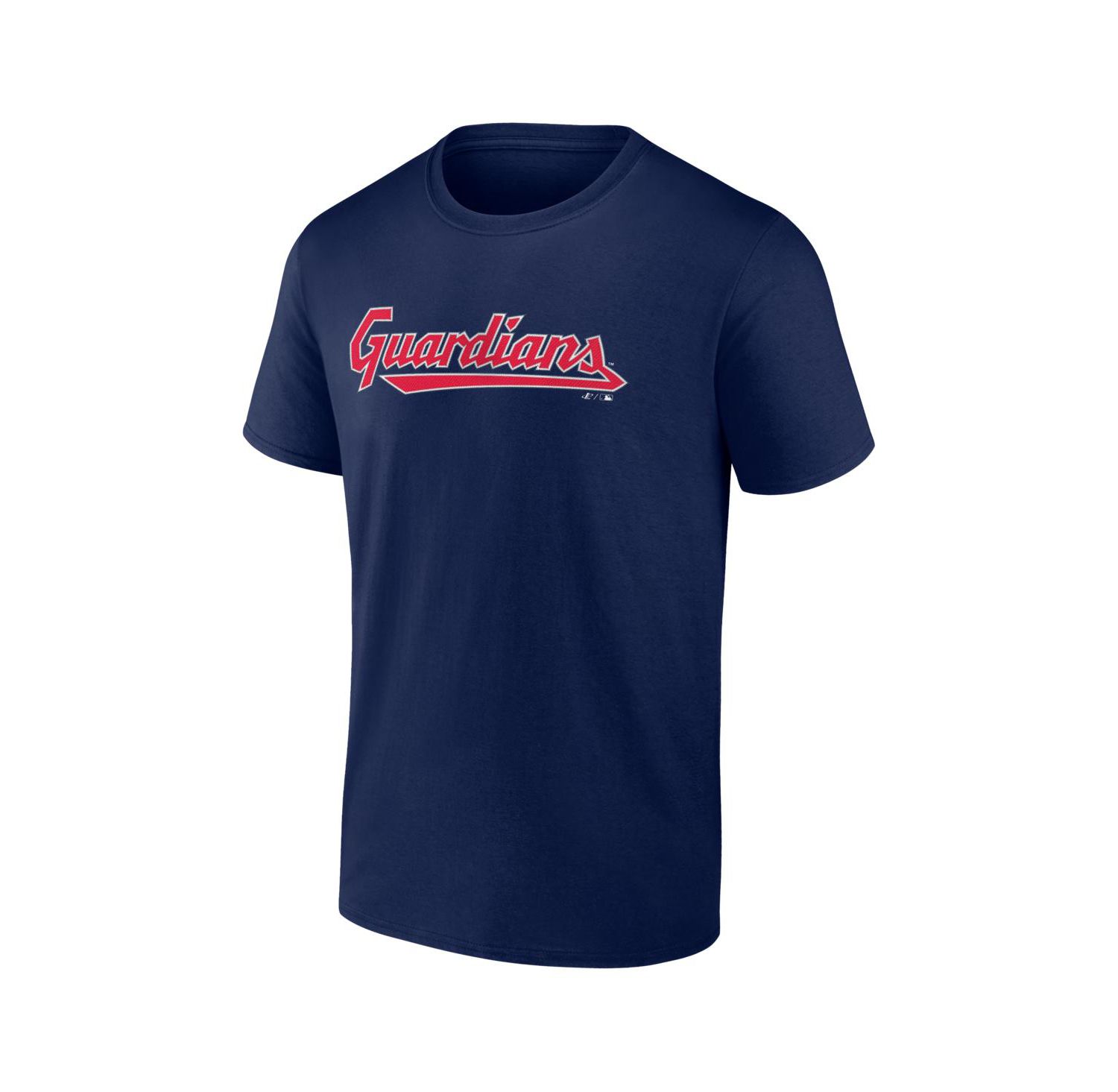 Men's Navy Cleveland Guardians Wordmark T-Shirt