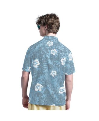 Men's Blue Philadelphia Phillies Palm Shade Party Button-Up Shirt