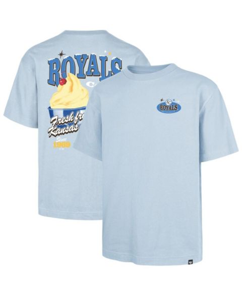 Мужская футболка '47 Brand Light Blue Kansas City Royals Ice Cream Parlor Foundation