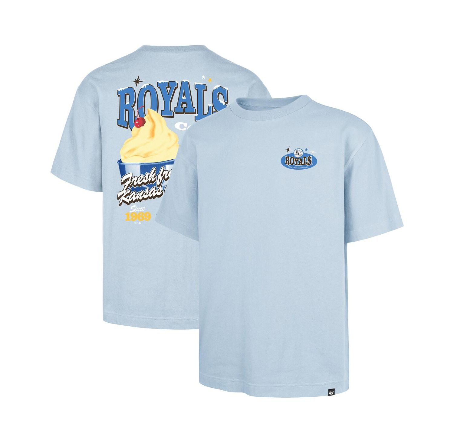 Men's Light Blue Kansas City Royals Ice Cream Parlor Foundation T-Shirt