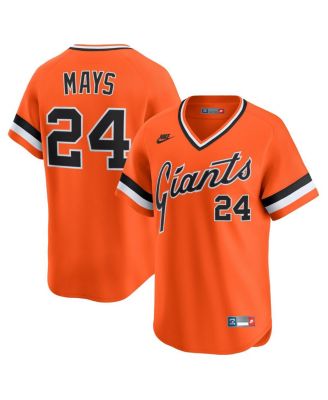 Men's Willie Mays Orange San Francisco Giants Cooperstown Collection Limited Jersey