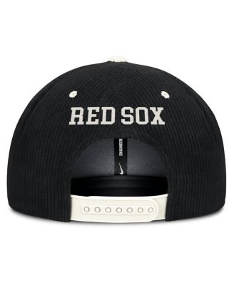 Men's Black Boston Red Sox Pro Corduroy Structured Snapback Hat
