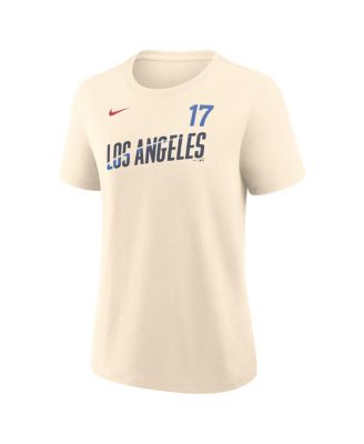 Women's Shohei Ohtani Natural Los Angeles Dodgers City Connect Name & Number T-Shirt