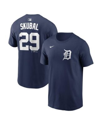 Men's Tarik Skubal Navy Detroit Tigers Home Name & Number T-Shirt