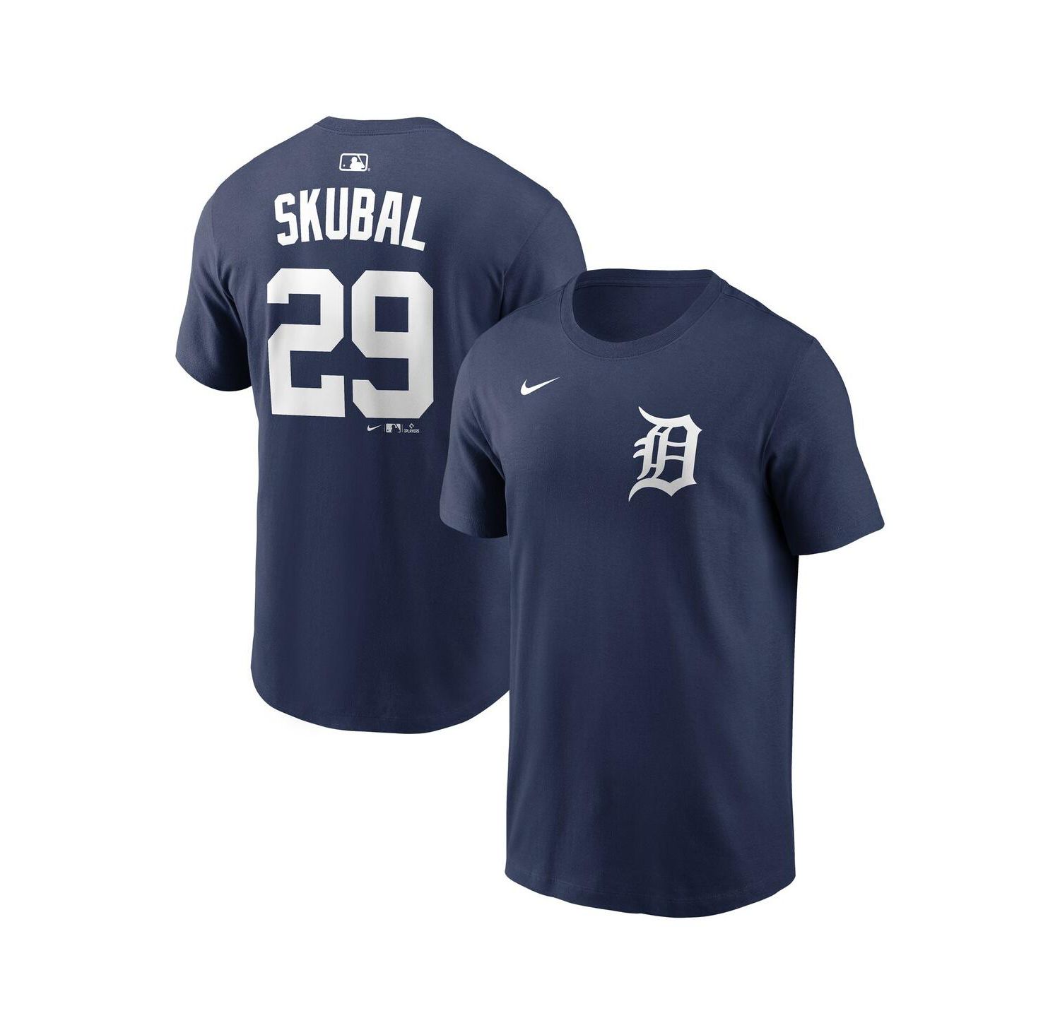 Men's Tarik Skubal Navy Detroit Tigers Home Name & Number T-Shirt