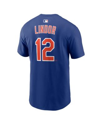 Men's Francisco Lindor Royal New York Mets Name & Number T-Shirt