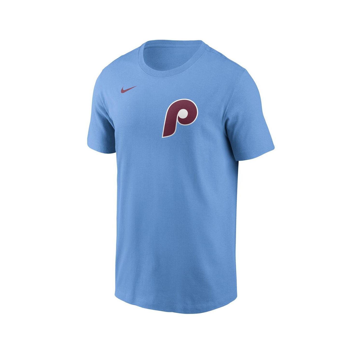 Men's Kyle Schwarber Light Blue Philadelphia Phillies Name & Number T-Shirt