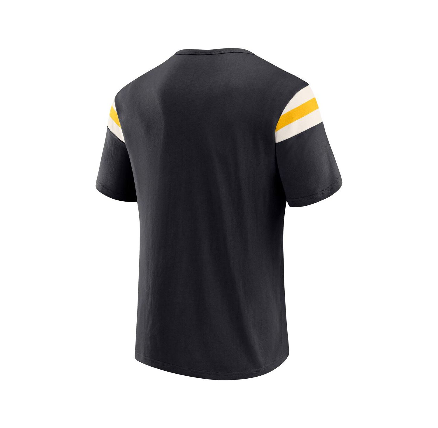 Darius Rucker Collection By Men's Black Pittsburgh Pirates Distressed Sleeve Stripe T-Shirt
