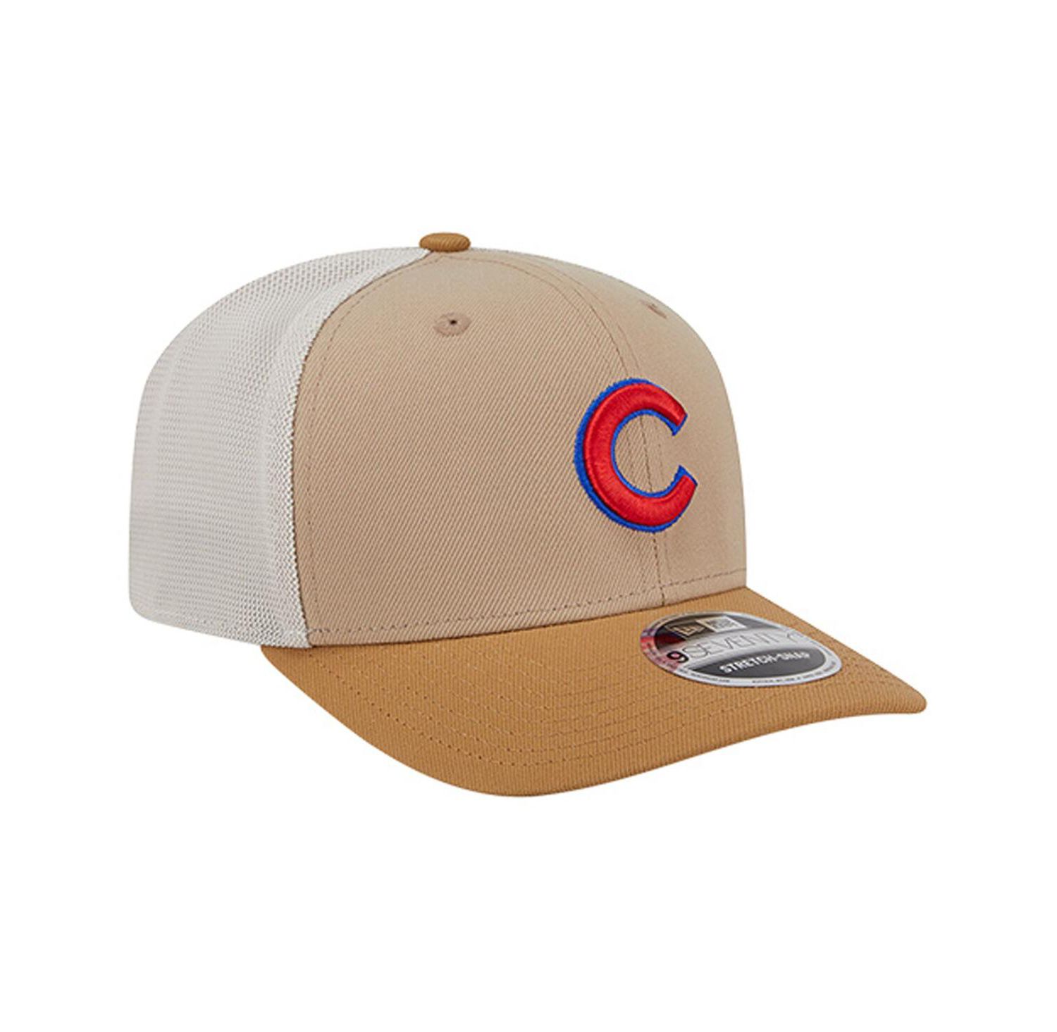 Men's Stone Chicago Cubs 9SEVENTY Trucker Adjustable Hat