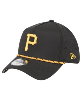 Men's Black Pittsburgh Pirates 39THIRTY A-Frame Perforated Flex Hat