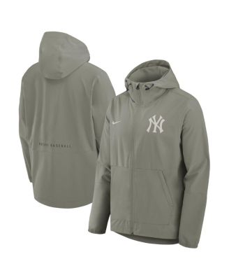 Men's Gray New York Yankees Unlimited Packable Full-Zip Hooded Jacket
