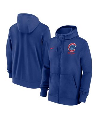 Men's Royal Chicago Cubs Primetime Lockup Full-Zip Hoodie