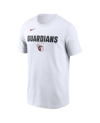 Men's White Cleveland Guardians Bold Team Name T-Shirt