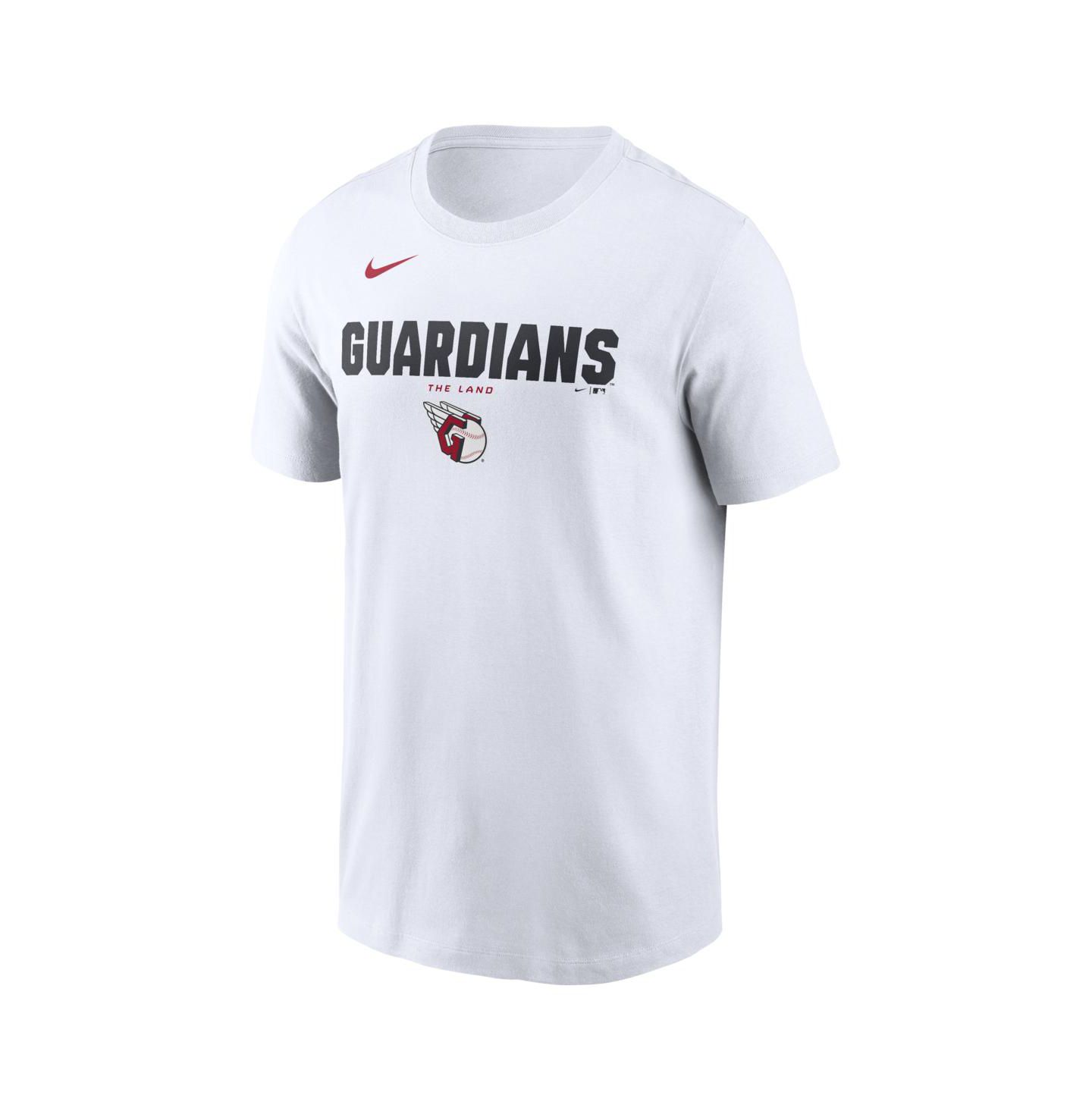 Мужская футболка Nike White Cleveland Guardians Bold Team Name — фото 2
