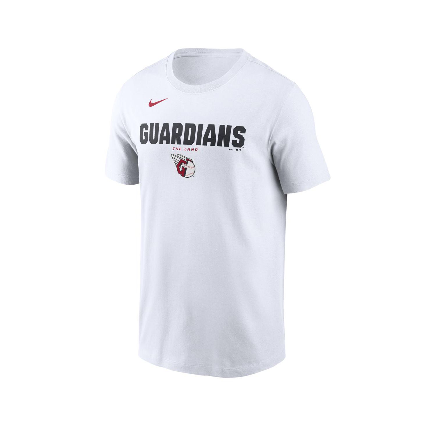 Men's White Cleveland Guardians Bold Team Name T-Shirt