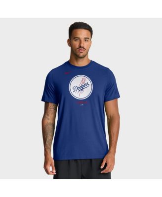 Men's Royal Los Angeles Dodgers Tri-Blend Logo T-Shirt