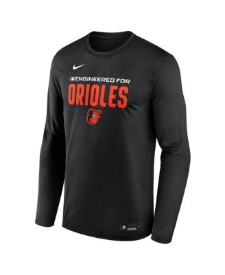 Men's Black Baltimore Orioles Authentic Collection Legend Dri-FIT Long Sleeve T-Shirt